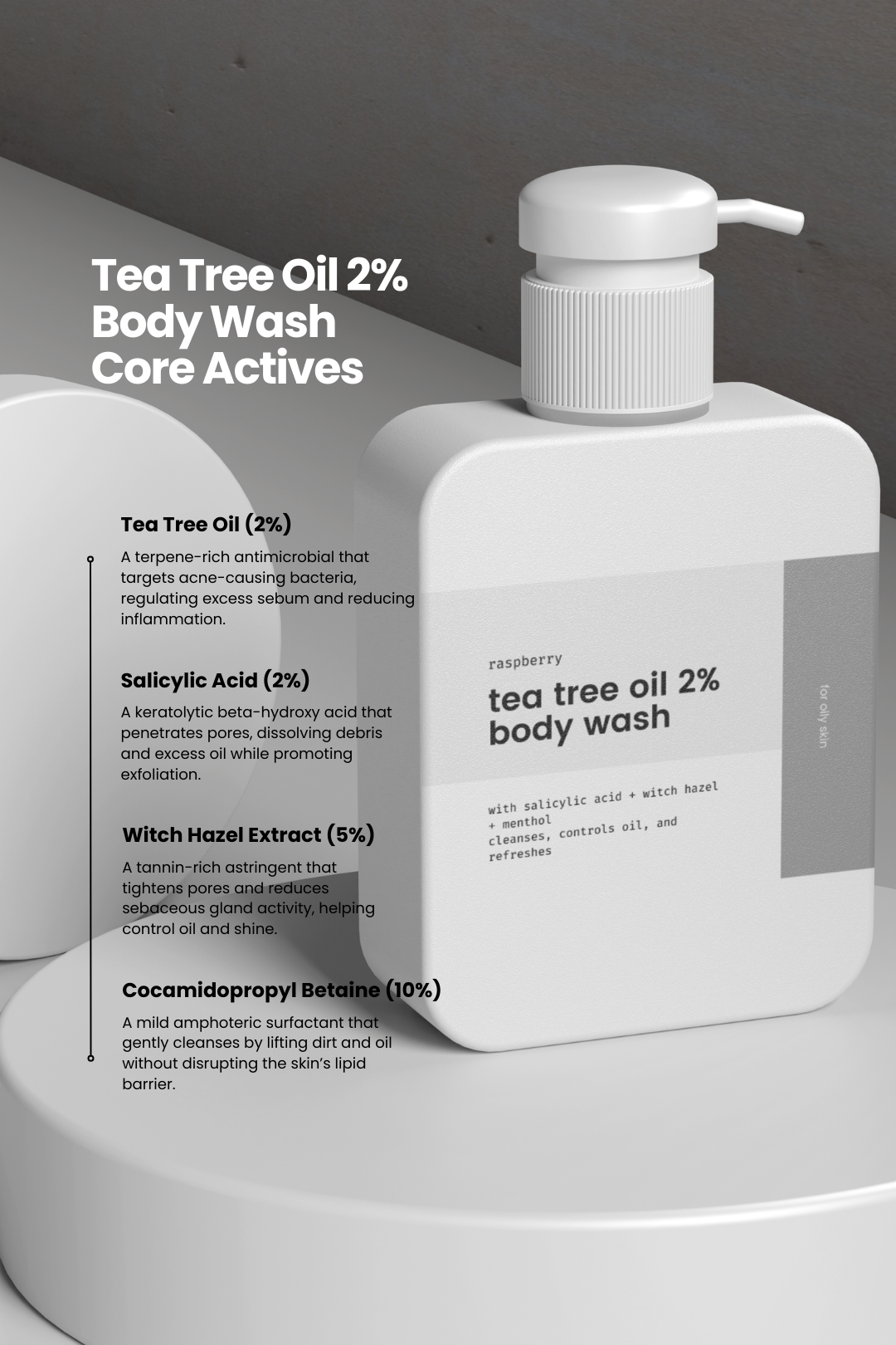 Tea Tree Oil 2% Oil Control Body Wash